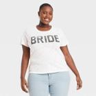 Grayson Threads Women's Plus Size Bride Short Sleeve Graphic T-shirt - White