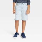 Boys' Destructed Bermuda Jean Shorts - Art Class Light Wash