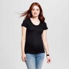 Target Maternity Almond-neck T-shirt - Isabel Maternity By Ingrid & Isabel Black Xl, Infant Girl's