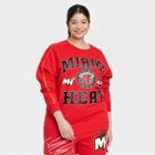 Women's Plus Size Miami Heat Nba Graphic Sweatshirt - Red