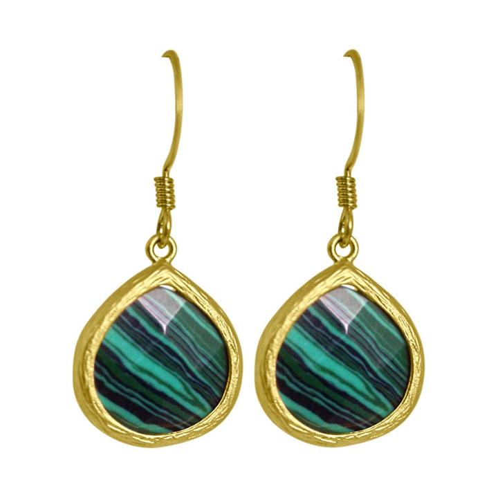 Zirconmania Zirconite Pear Shape Drop Earrings -