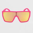 Shield Sunglasses - Wild Fable Neon Pink, Women's