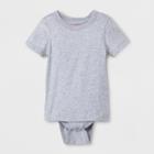 Toddler Boys' Adaptive Bodysuit - Cat & Jack Heather Gray