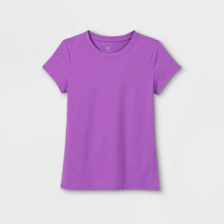 Girls' Short Sleeve T-shirt - All In Motion Violet