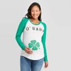 Maternity 3/4 Sleeve O'baby Graphic T-shirt - Isabel Maternity By Ingrid & Isabel Beige