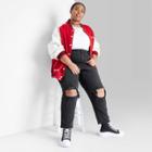 Women's Super-high Rise Tapered Jeans - Wild Fable Black Denim