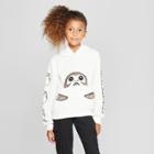 Lucas Girls' Star Wars Porg Costume Pull Over Hoodie - White