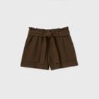 Girls' Woven Paperbag Shorts - Art Class Olive