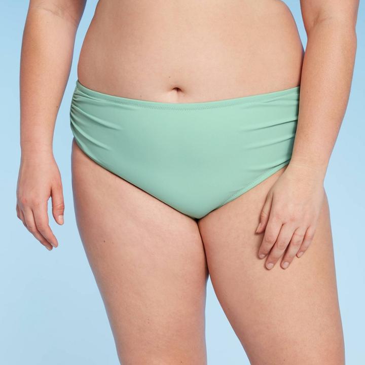 Women's Plus Size Bikini Bottom - Kona Sol Mint