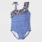 Plus Size Girls' Zamba Love One Piece Swimsuit - Cat & Jack Blue