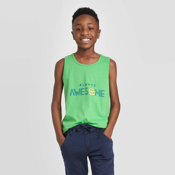 Boys' Graphic Tank Top - Cat & Jack Green