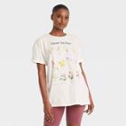 Grayson Threads Women's Zodiac Floral Chart Short Sleeve Oversized Graphic T-shirt - White