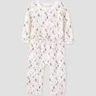 Baby Girls' Floral Romper - Just One You Made By Carter's Cream Newborn, Girl's, Beige