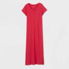 Women's Short Sleeve T-shirt Dress - Universal Thread Pink
