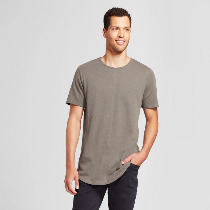 Men's Seamed Curve Hem T-shirt - Jackson Olive