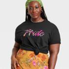 Ph By The Phluid Project Pride Adult Plus Size Pride Flags Phluid Project Short Sleeve T-shirt - Black