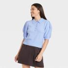 Women's Polo Sweater - A New Day Blue
