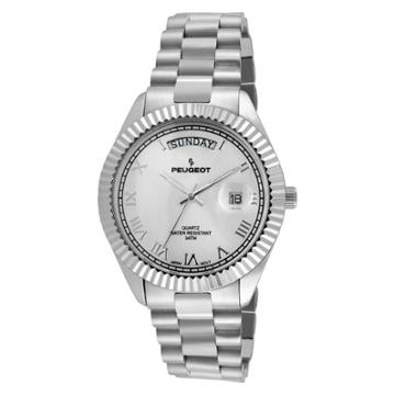 Peugeot Watches Men's Peugeot Coin Edge Bezel Bracelet Watch -