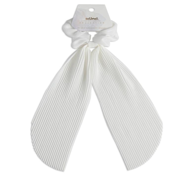 Scunci Collection Scarf Scrunchie - White