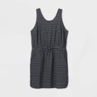 Women's Striped Stretch Woven Dress - All In Motion Black/white Xs, Women's,