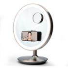 Ihome Glow Ring Rechargeable Vanity Speaker With Bluetooth Speaker Phone And Usb Charging Makeup