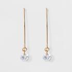 Clear Dangle Threader Earrings - A New Day Gold