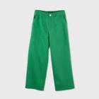 Women's Mid-rise Relaxed Ankle Length Pants - Who What Wear Green