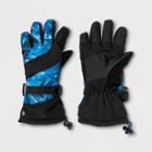 Boys' Premium Static Ski Gloves - C9 Champion Blue 8-16, Black Blue