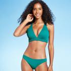 Women's Push-up Braid Trim Detail Bikini Top - Shade & Shore Waterfall Teal