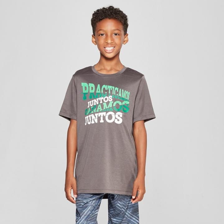 Boys' Graphic Tech T-shirt - C9 Champion Practicamos Juntos Ganamos Juntos Xl, Charcoal Heather