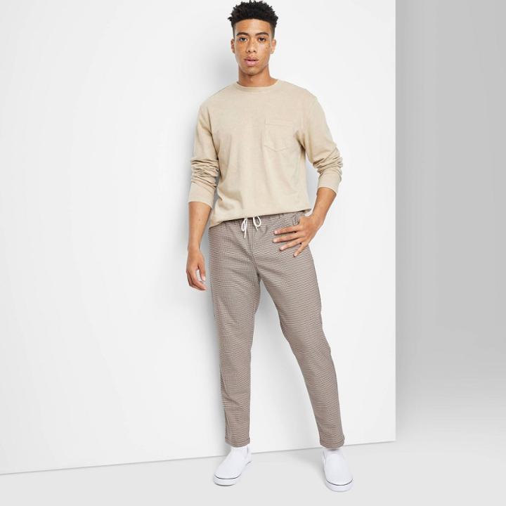 Adult Tapered Woven Joggers - Original Use Light Yellow