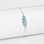 Recon Turquoise Stone Bolo Bracelet - A New Day Blue, Women's
