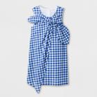 Girls' Sleeveless Gingham Woven Dress - Cat & Jack Navy