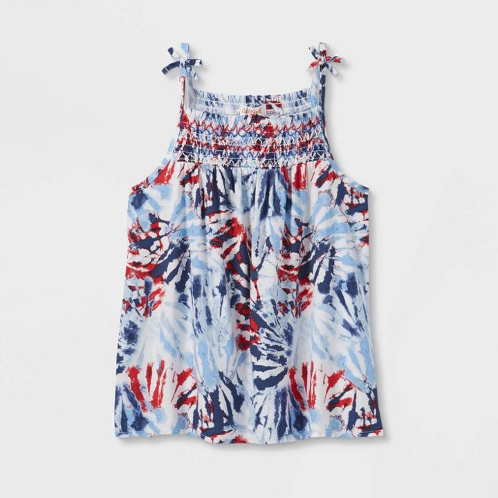 Girls' Americana Smocked Tank Top - Cat & Jack