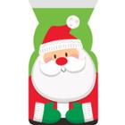 Creative Converting 12ct Santa Favor Bags Red And Green, Red Green