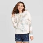 Women's Tie-dye Hodded Sweatshirt - Universal Thread Blue