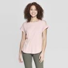 Women's Slim Fit Short Sleeve Crewneck T-shirt - A New Day Pink