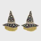 Sugarfix By Baublebar Starry Witch Hat Fringe Drop Earrings - Black