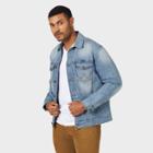 Wrangler Men's Long Sleeve Trucker Jacket - Blue S, Men's,