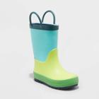 Toddler Boys' Ali Pull-on Rain Boots - Cat & Jack Blue