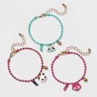 Girls' 3pk Bff Charm Bracelet Set - Cat & Jack