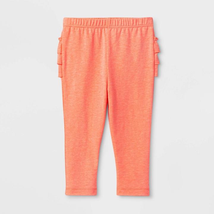 Baby Girls' Solid Leggings - Cat & Jack Peach Newborn, Girl's, Pink
