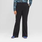 Women's Plus Size Classic Bootcut Trousers - Who What Wear Black