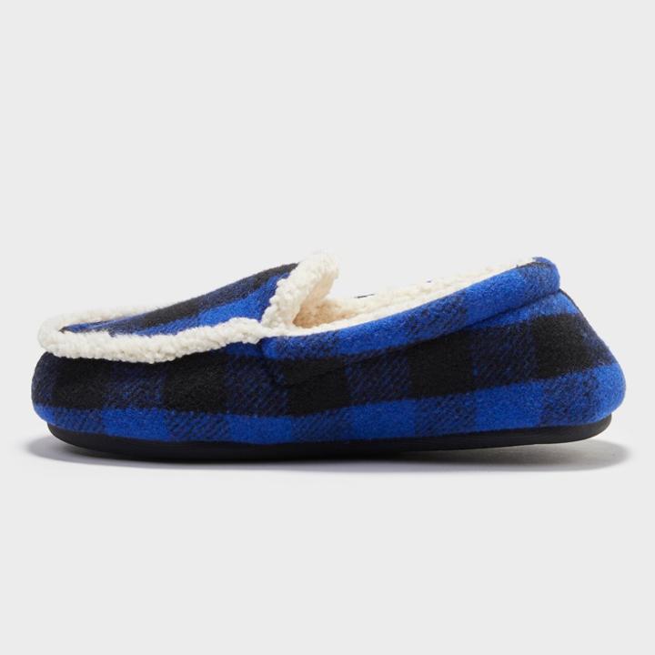 Boys' Dearfoams Moccasin Slippers - Blue