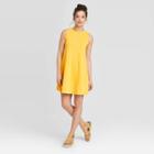 Women's Sleeveless Tank Dress - Universal Thread Yellow L, Women's,