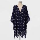 Ev Lgbt Pride Pride Gender Inclusive Heart Print Ruana Scarf - Navy, Adult Unisex, Blue