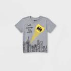 Warner Bros. Toddler Boys' Batman 'change The World' Short Sleeve Pocket T-shirt - Gray