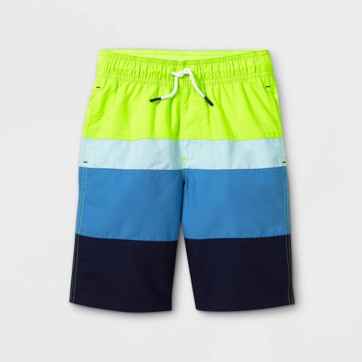 Boys' Colorblock Pull-on Swim Trunks - Cat & Jack Blue