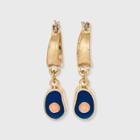 Semi-precious Aventurine Hoop Earrings - Universal Thread Blue