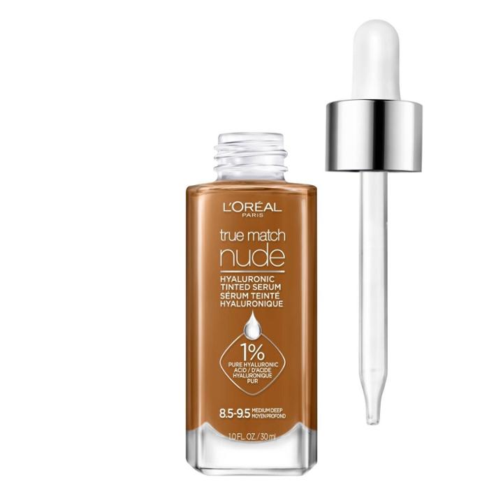 L'oreal Paris True Match Nude Hyaluronic Tinted Serum - 8.5-9.5 Medium Deep